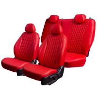 Чехлы Премиум Экокожа Байрон Ромб на Nissan Sentra 7 (B17) 2012-2017 г.в.