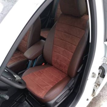 Авточехлы Автопилот шоколад алькантара