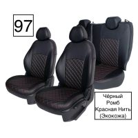 Чехлы Экокожа Ромб на Lada Vesta / Vesta SW Cross (2015+)